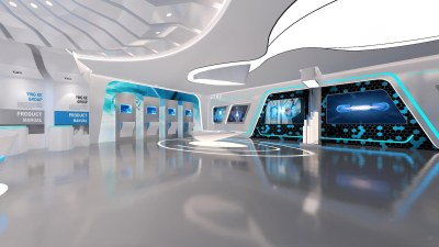 现代科技展厅3D模型下载